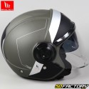 Capacete de jato MT Helmets Viale SV S 68 Unit D2 cinza fosco