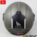 Casco jet MT Helmets Viale SV S 68 Unit D2 grigio opaco