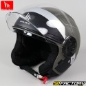 Capacete de jato MT Helmets Viale SV S 68 Unit D2 cinza fosco