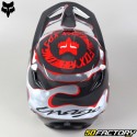 Capacete cross Fox Racing V1 Atlas cinza e vermelho