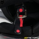 Helmet cross Fox Racing V1 Atlas gray and red