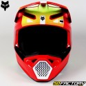 Helmet cross Fox Racing V1 Fluorescent red ballast