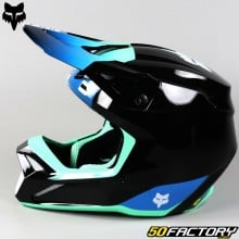 Helmet cross Fox Racing V1 Black and blue ballast