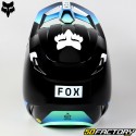 Casco cross Fox Racing V1 Ballast negro y azul