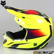 Helmet cross Fox Racing V1 Flora neon yellow