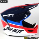 Helmet cross Shot Race Iron blue and red