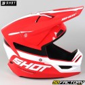 Casque cross Shot Race Iron rouge