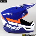 Casque cross Shot Race Iron bleu et orange