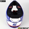 Casco cross Shot Race Iron blu e arancione