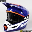 Helmet cross Shot Race Iron blue and orange