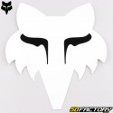 Sticker Fox Racing Head 18 cm blanc