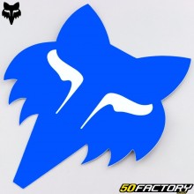 Sticker Fox Racing Head 18 cm blue