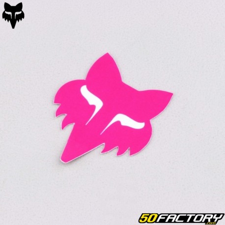 Sticker Fox Racing Head small pink
