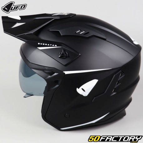 Jet helmet UFO Black Sheratan