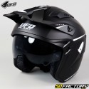 Jet helmet UFO Black Sheratan