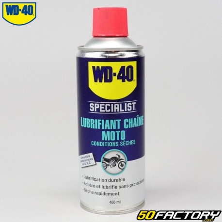 Lubrificante para corrente WD-40 Specialist Moto condições secas 400ml