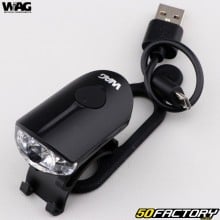 LED-Frontlicht Wag Bike wiederaufladbar (XNUMX Funktionen)