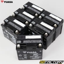 Batteries Yuasa YTX5L-BS 12V 4.2Ah acid free maintenance Derbi DRD Pro, Malaguti,  Booster,  Trekker,  Agility... (batch of 6)