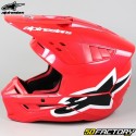 Casco cross Alpinestars S-M5 Corp Rosso