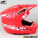 Capacete cross Alpinestars S-M5 Corp Vermelho