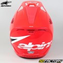 Casco cross Alpinestars S-M5 Corp Rosso