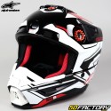 Casco cross Alpinestars S-M5 Action 2 nero, bianco e rosso