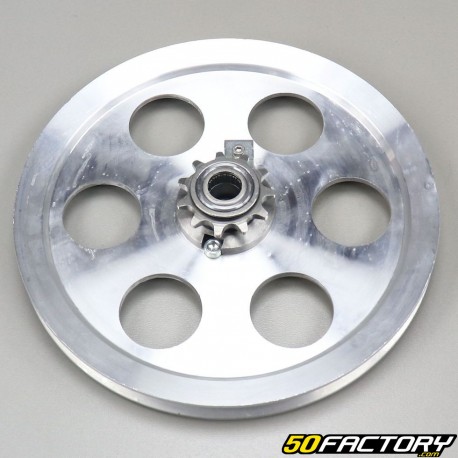 6 aluminum drive pulley complete holes with 11 sprocket Peugeot 103 SP, Vogue...