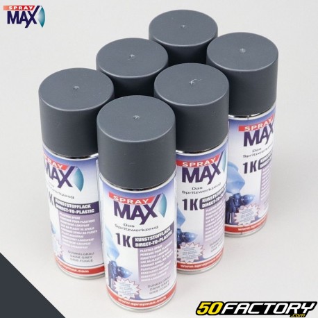 Tinta XNUMXK qualidade profissional Spray Max cinza escuro XNUMXml (caixa com XNUMX)