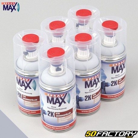 Grundierung DTM in Profiqualität 2K Spray Max hellgrau 250 ml (6er-Packung)