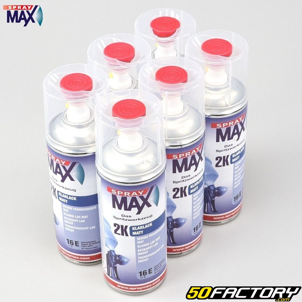 SPRAYMAX 2k Vernis Transparent Mat, Spray 400ml - Carrosserie