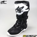 Botas infantis Alpinestars Tech 3 pretas e brancas