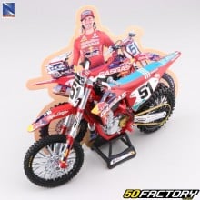 Miniature motorcycle 1 / 12e Gas Gas MC 450 F Troy Lee, Red Bull Justin Barcia 51 New Ray