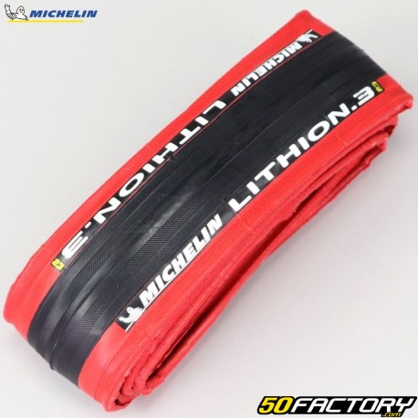 Pneumatico per bicicletta 700x23C (23-622) Michelin Fianchi rossi Lithion 3 con tallone morbido