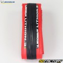 Bicycle tire 700x23C (23-622) Michelin Lithion 3 red sidewalls with soft bead