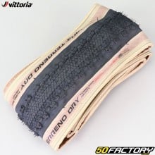 700x38C (40-622) bicycle tire Vittoria Terreno Dry Graphene 2.0 TLR beige sidewalls with flexible bead