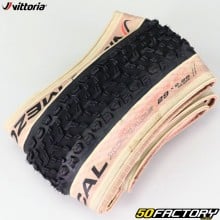 Neumático de bicicleta 29x2.25 (55-622) Vittoria Mezcal III XC Race Laterales TLR beige con varillas flexibles