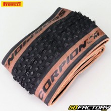 Bicycle tire 29x2.20 (55-622) Pirelli Scorpion XC Mixed TLR brown sidewalls with soft bead