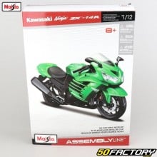 Moto miniatura 1/12 Kawasaki Ninja ZX-14R Maisto (kit modelo)