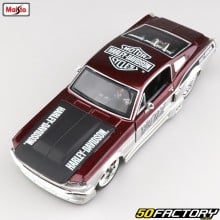 Voiture miniature 1/24e Ford Mustang GT 1967 Harley Davidson Maisto
