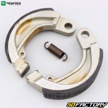 Front brake shoes 104NUMX mm Peugeot 103 SPX,  RCX,  FOX (16 inch rim), MBK 51 Magnum XR Newfren