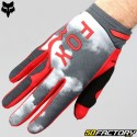 Gloves cross Fox Racing 180 gray and red atlas