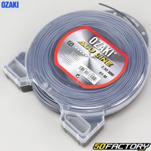 Hilo para desbrozadora Ø2.5 mm redonda Ozaki Alu Line gris (bobina de 81 m)