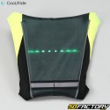 Yellow flashing LED vest for bike, cool scooterRide