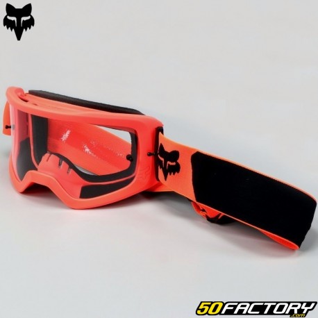 Óculos Fox Racing Tela transparente laranja neon do núcleo principal