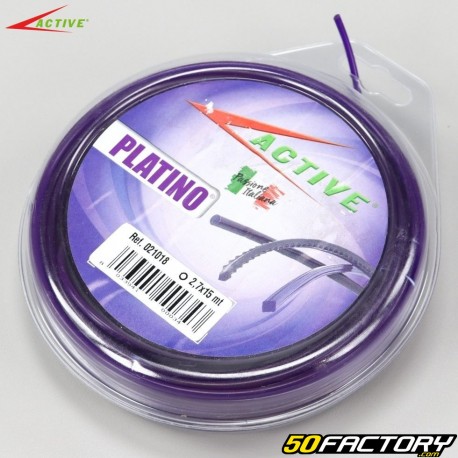 Filo per decespugliatore Ø2.7 mm tondo in nylon Active viola (bobina da 15 m)
