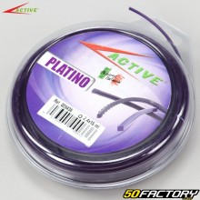 Alambre para desbrozadora ØXNUMX mm redondo nylon Active violeta (bobina de XNUMX m)