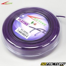 Alambre para desbrozadora Ø3.3 mm redondo nylon Active violeta (bobina de 56 m)