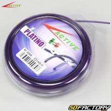 Alambre para desbrozadora ØXNUMX mm cuadrado nylon Active violeta (bobina de XNUMX m)
