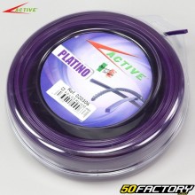 Alambre para desbrozadora ØXNUMX mm cuadrado nylon Active violeta (bobina de XNUMX m)