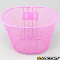 Cesta delantera para bicicleta infantil con fijación universal rosa